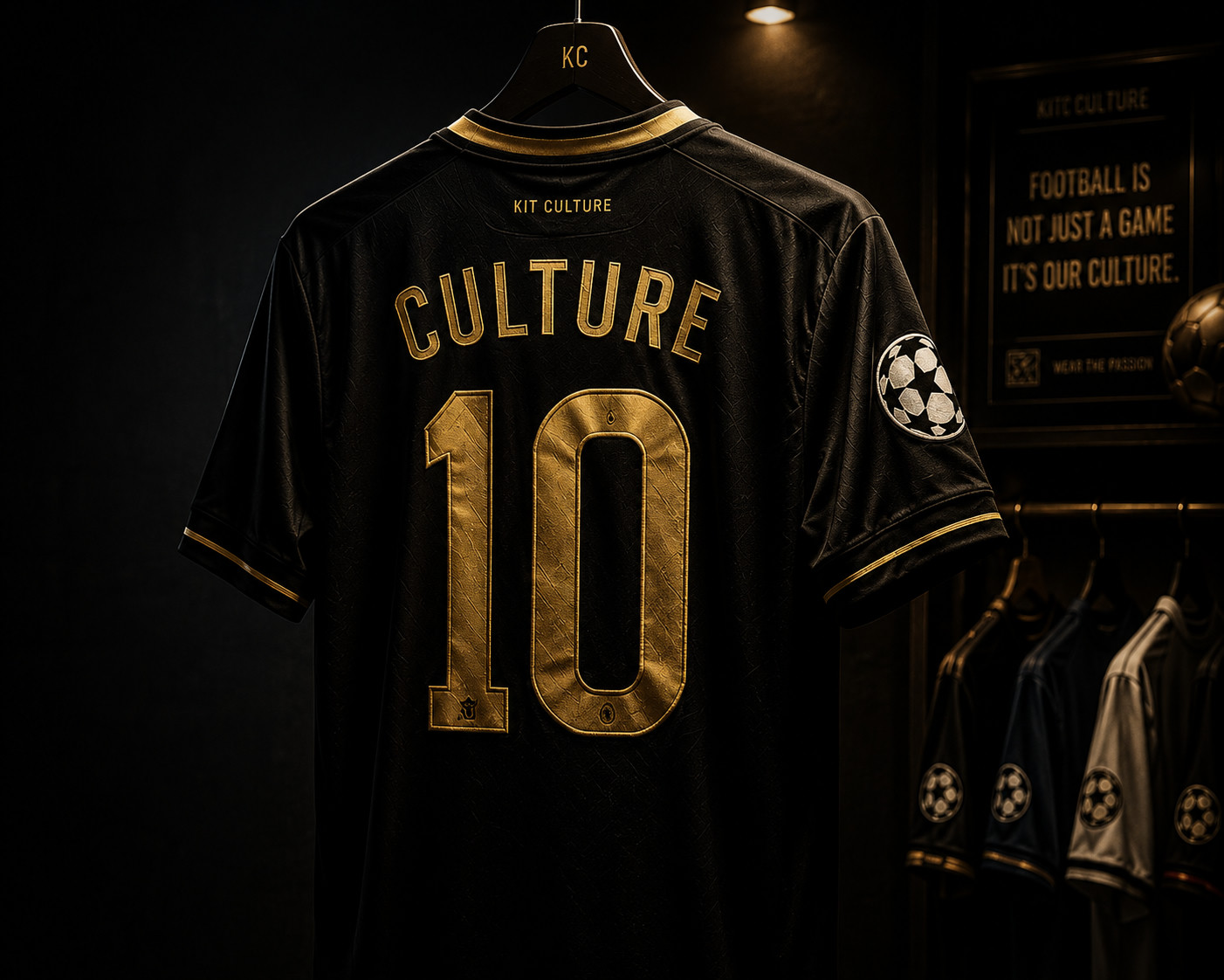 Kit Culture black and gold CULTURE 10 kit on a hanger