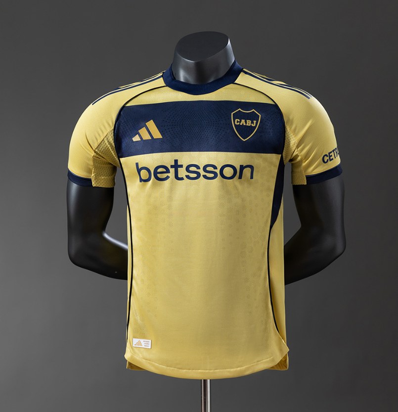 Boca Juniors 25/26 Away Gold — Player Version