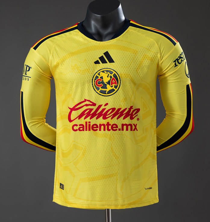 Club America 25/26 Home Long Sleeve — Player Version