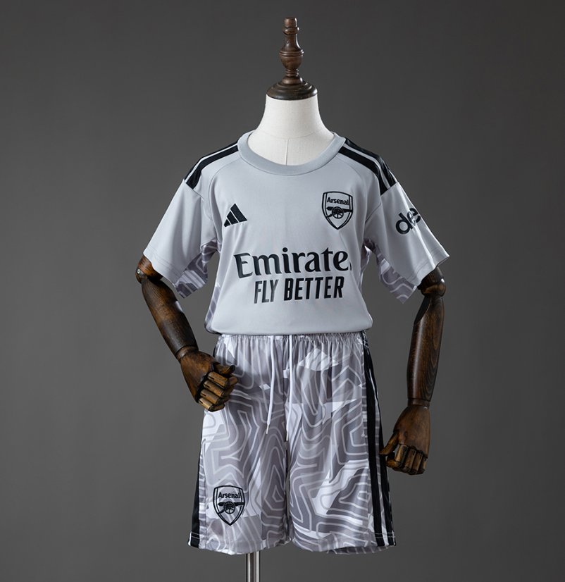 Arsenal 2025/26 Goalkeeper Grey - Kids Kit
