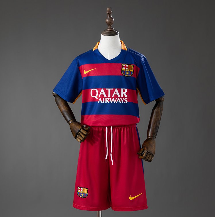 FC Barcelona 2015/16 Home - Kids Kit