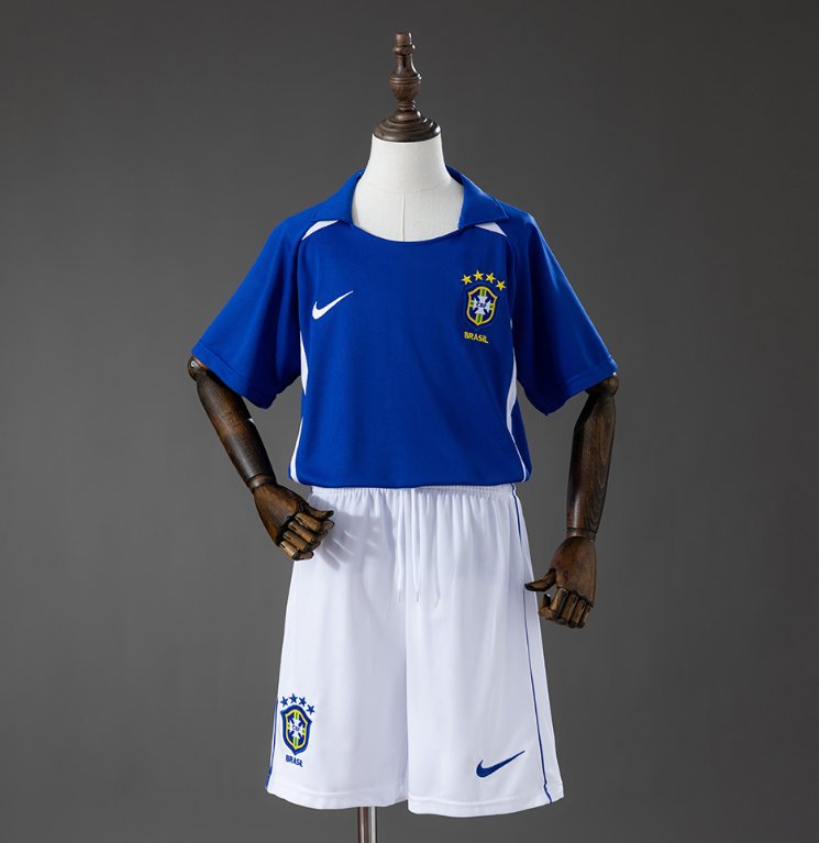 Brazil Away Blue - Kids Kit