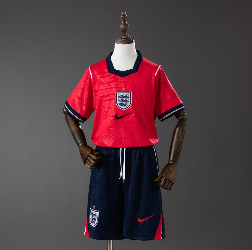 England 2024/25 Away Red - Kids Kit