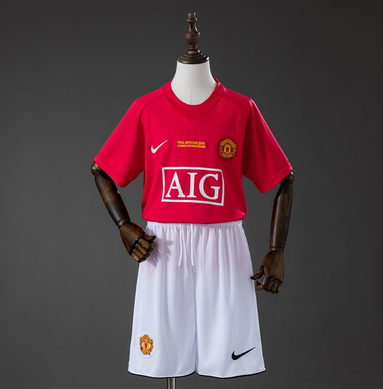 Manchester United 2007/08 Home - Kids Kit