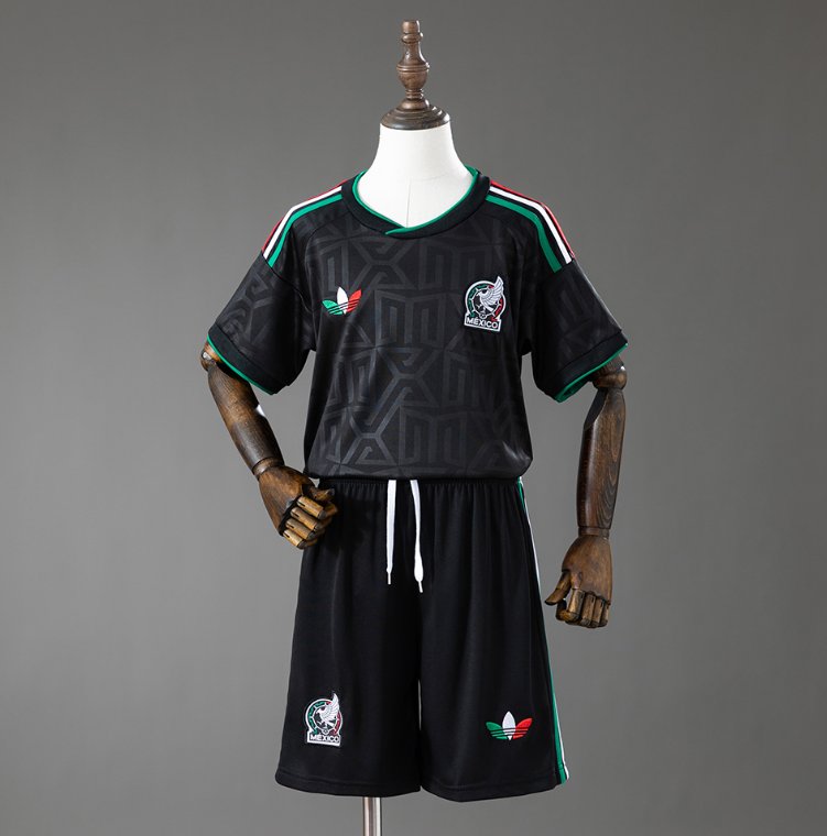 Mexico 2024 Away Black - Kids Kit