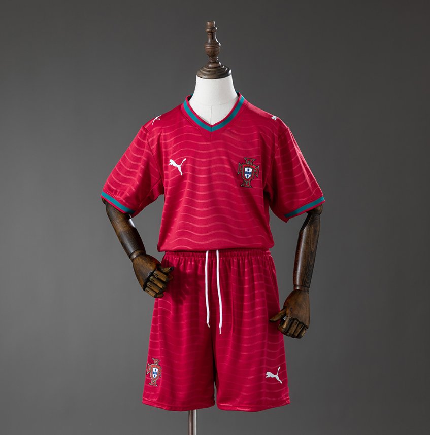 Portugal 2024 Home Red - Kids Kit