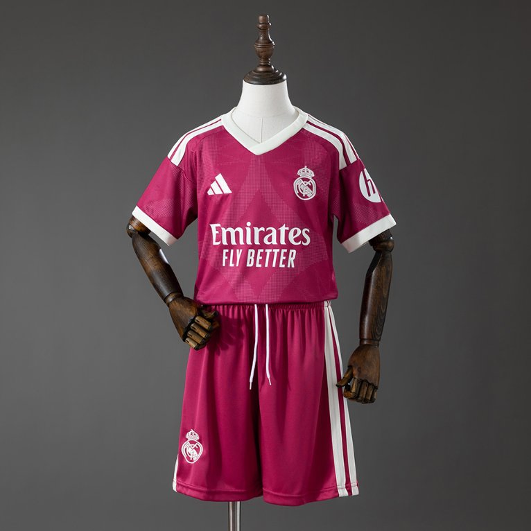 Real Madrid 2024/25 Away Pink - Kids Kit