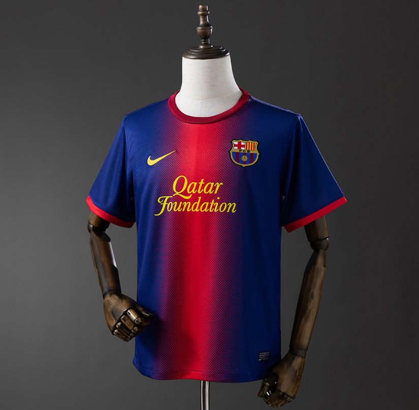 FC Barcelona Retro Home — Qatar Foundation Era — Player Version