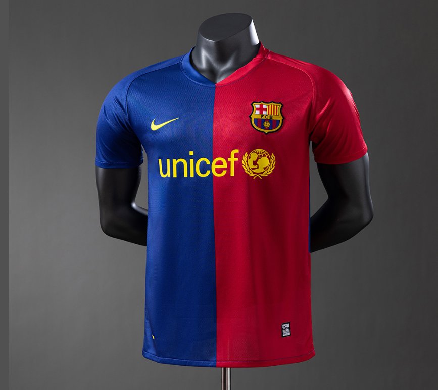 FC Barcelona Retro Home — unicef Era — Player Version